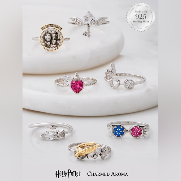 Harry Potter Golden Snitch Flying Ring, 925 Sterling Silver Charmed Aroma - Picture 2 of 7